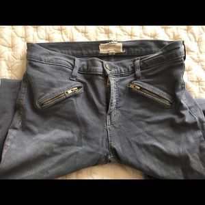 Current Elliott Soho Zip stiletto mid-rise jeans